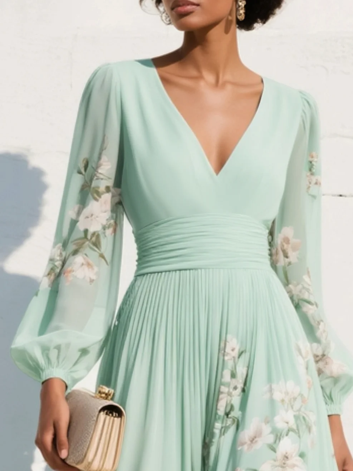 Seraphina™ Floral Midi Dress | Effortless Grace & Timeless Elegance