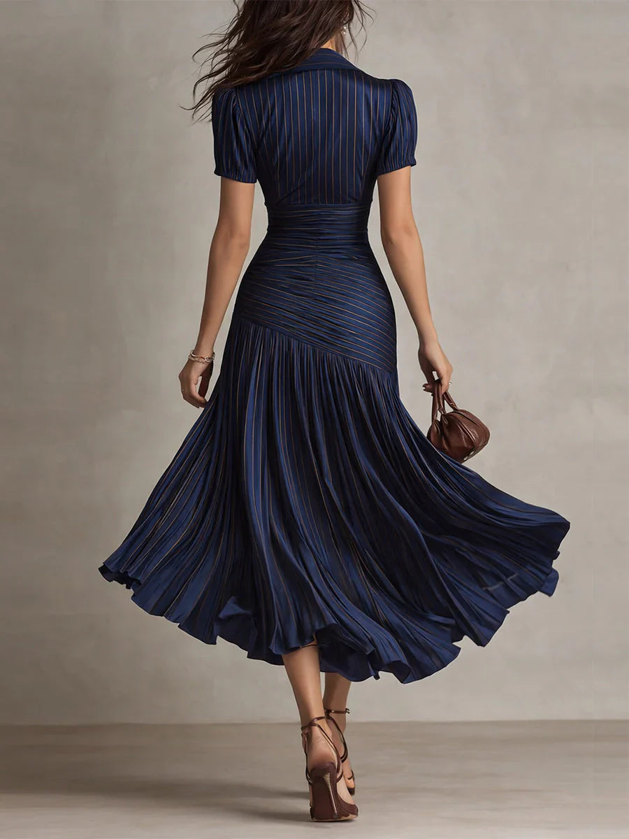 Firenze | Vintage Elegant Chiffon Maxi Dress