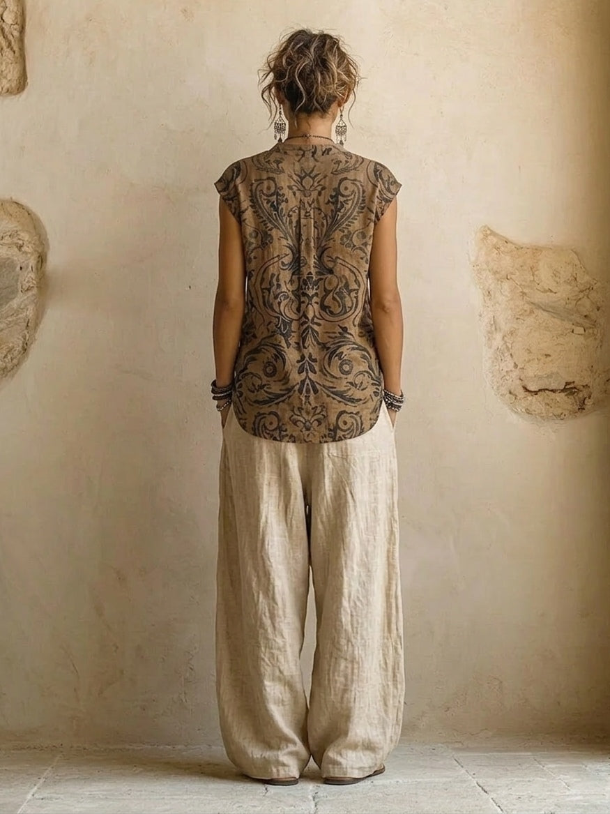 Celine - 3-piece linen set