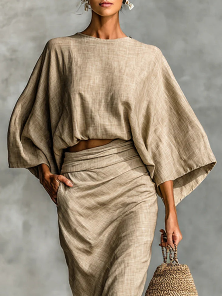 Amara™ Relaxed Two-Piece Set | Effortless Elegant Co-Ord