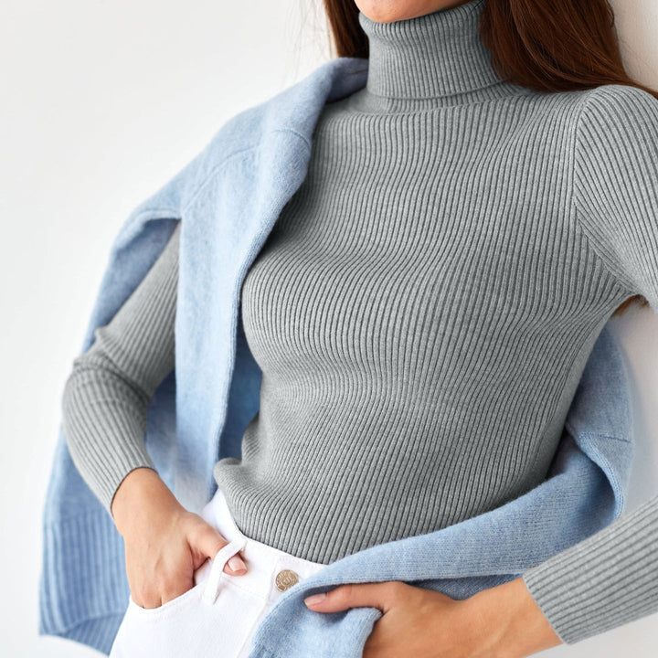 MAEVA - Ribbed Turtleneck Sweater