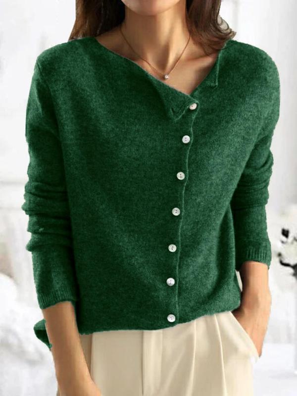 MOLLY - Button Front Cable Knit Sweater for Fall & Winter