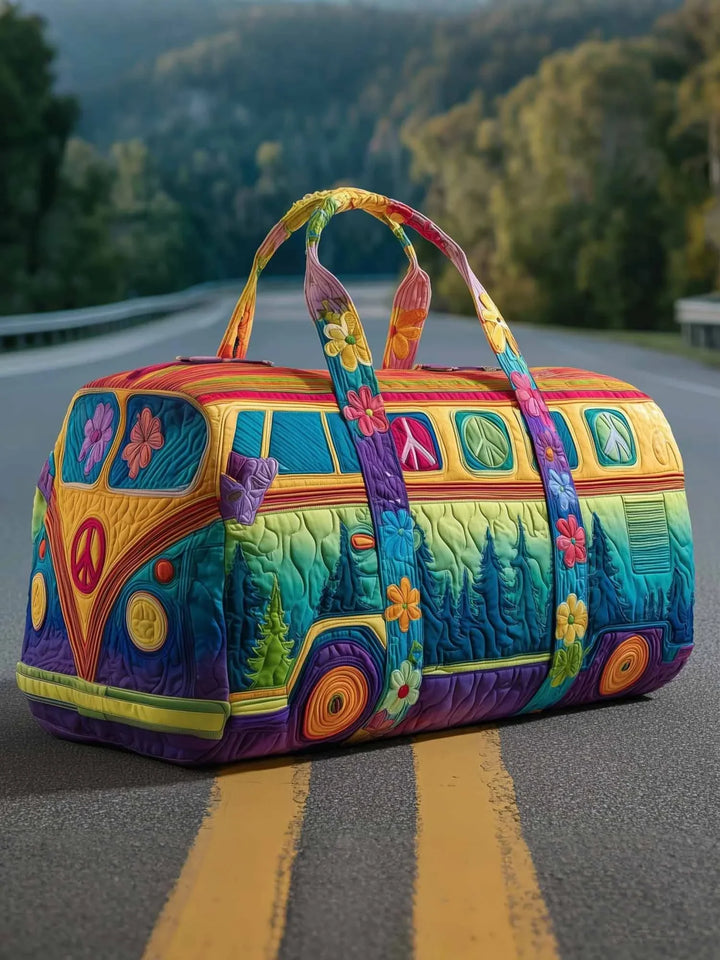 Hippie Van Quilted Duffle Bag