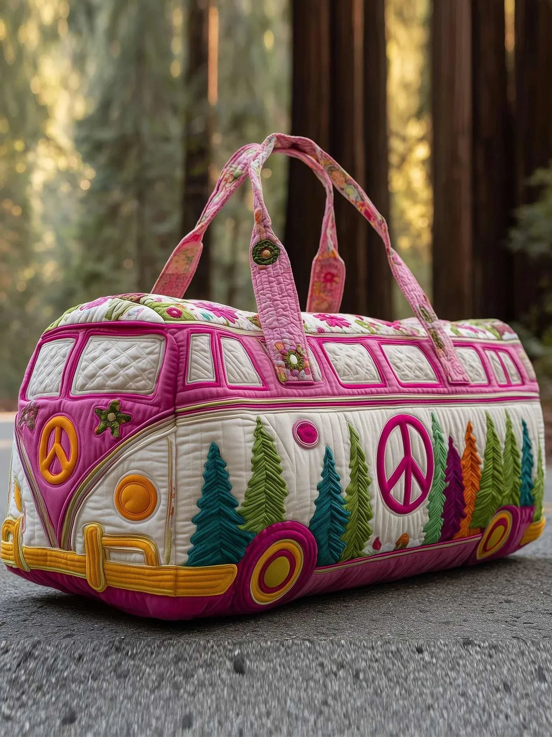 Camping Van Quilted Duffle Bag