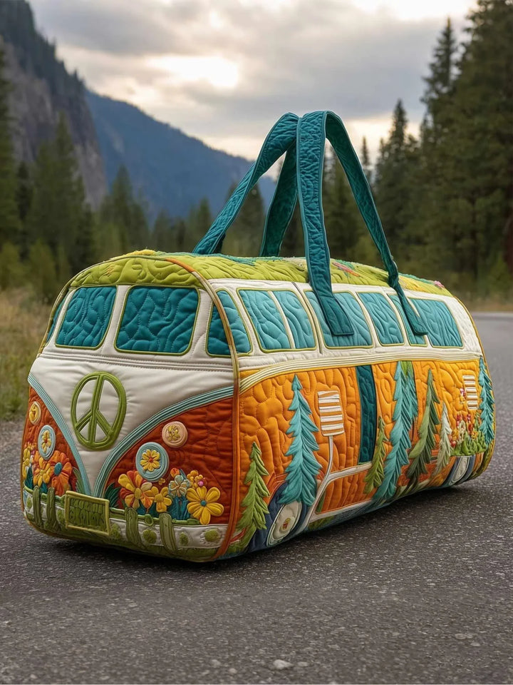 Hippie Van Quilted Duffle Bag