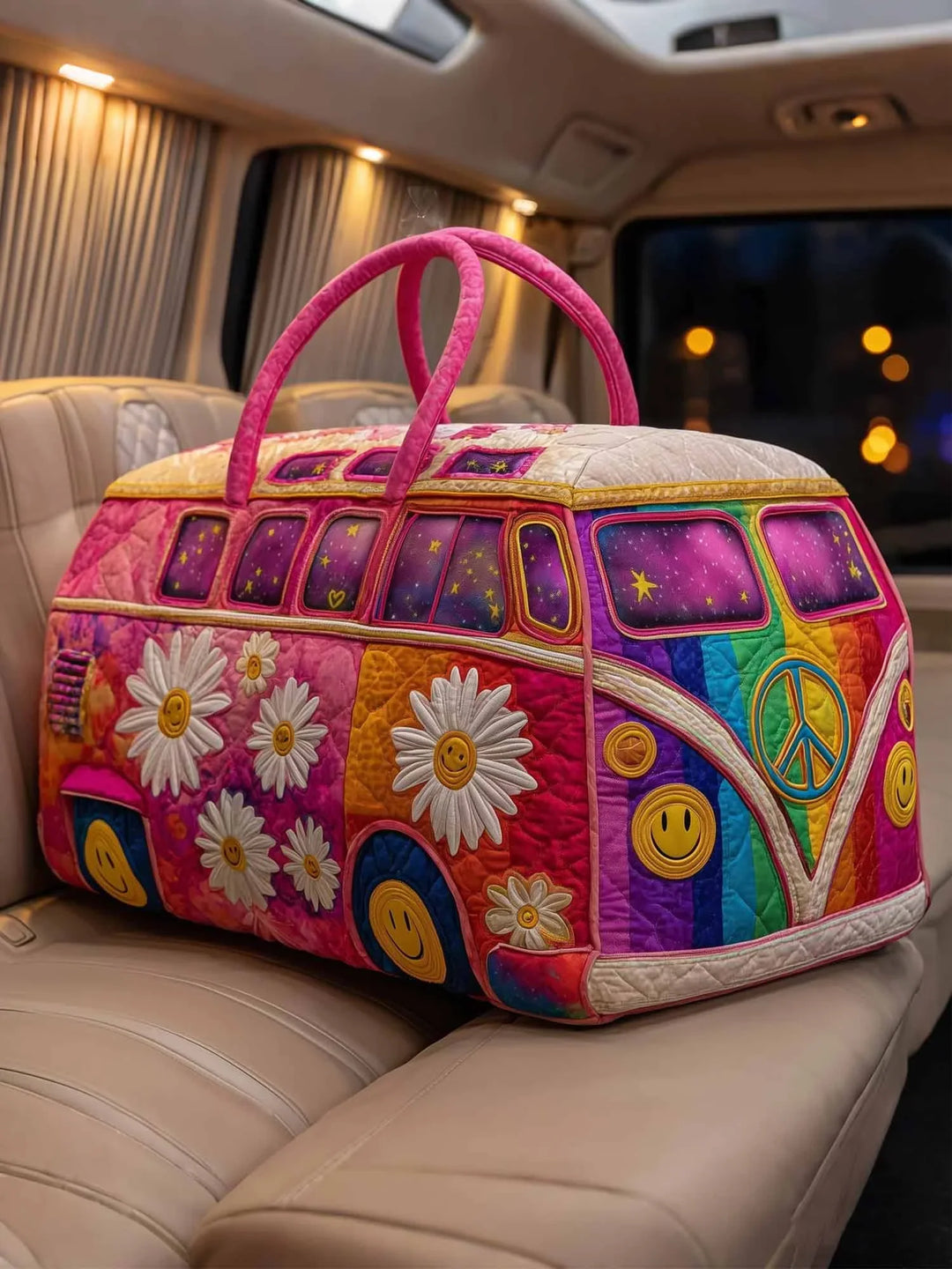 Blossom Path Quilted Duffle Bag