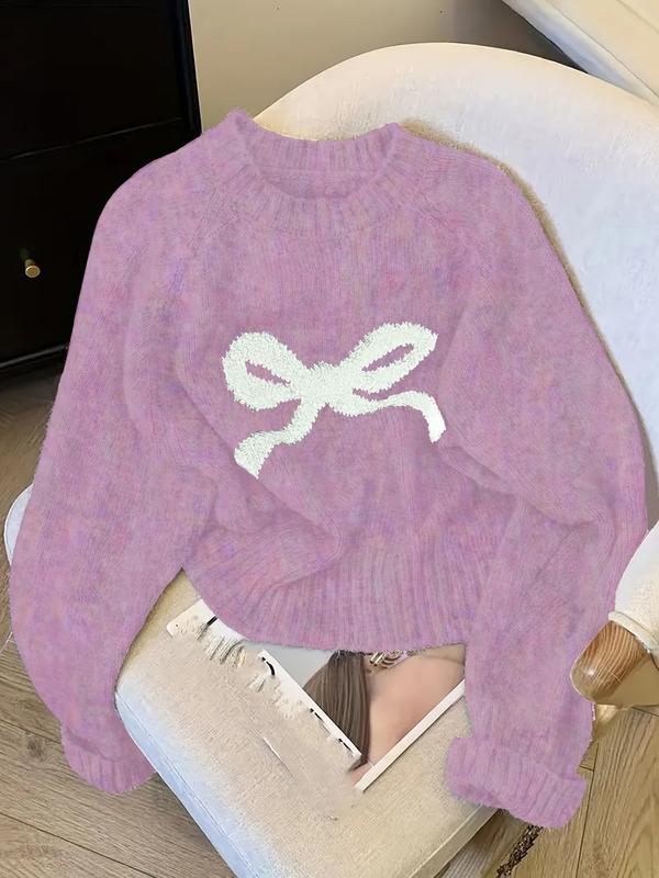 GRACIE - Elegant Bow Knit Sweater for Fall & Winter Fashion