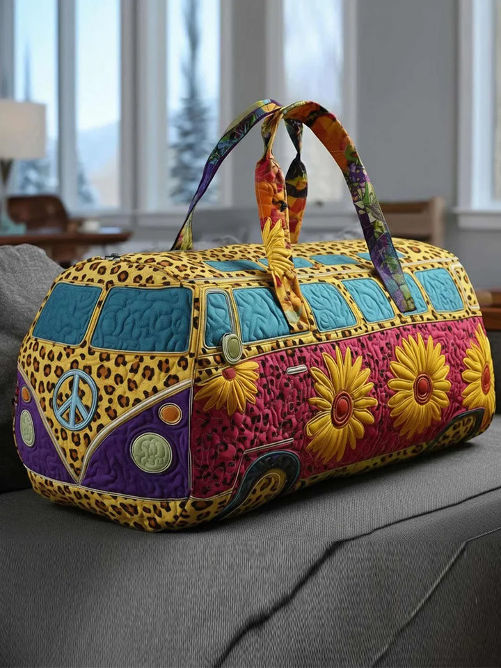Hippie Van Quilted Duffle Bag