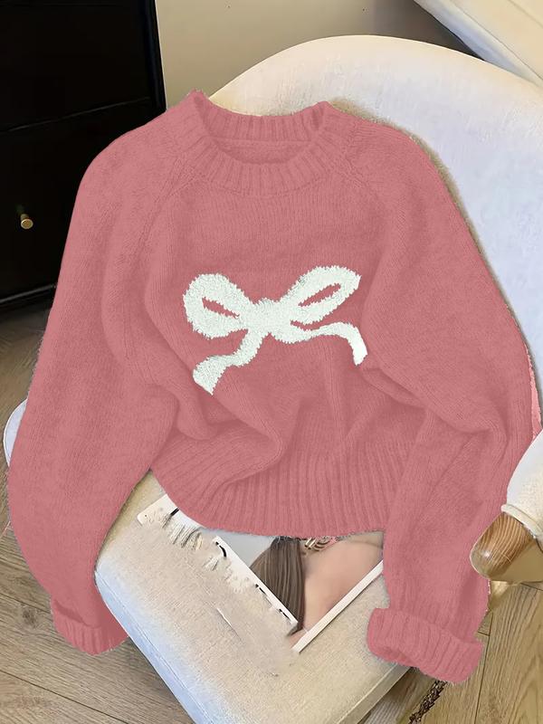 GRACIE - Elegant Bow Knit Sweater for Fall & Winter Fashion