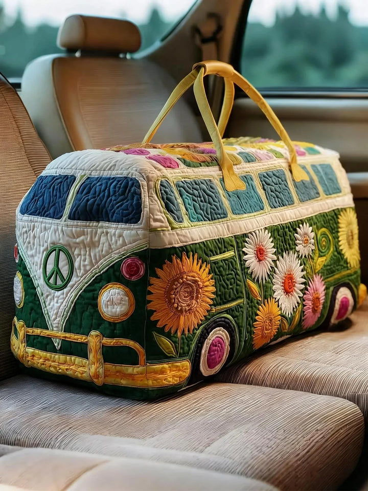 Hippie Van Quilted Duffle Bag