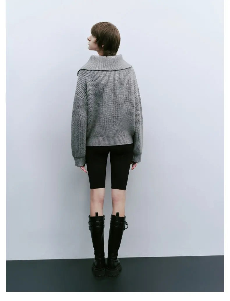 ELODIE - Comfy Half-Zip Sweater