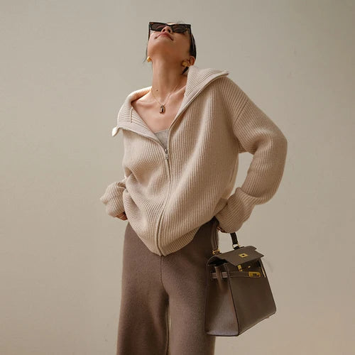 ELODIE - Comfy Half-Zip Sweater