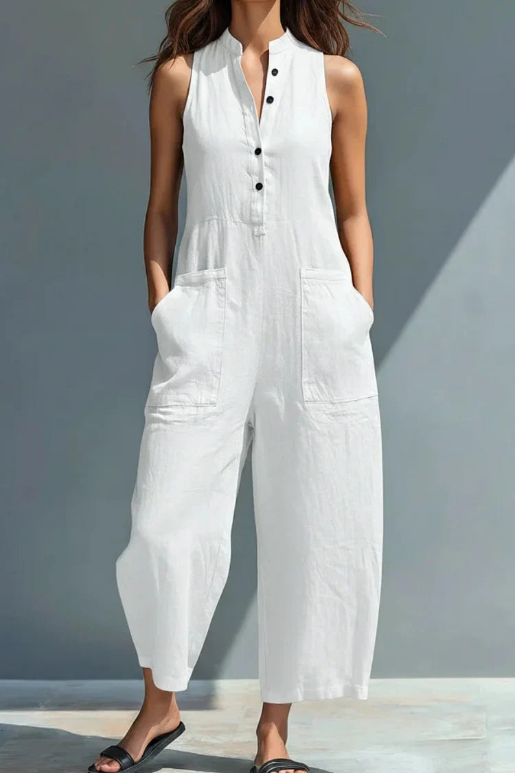 Cheryl | Elegant Linen Jumpsuit