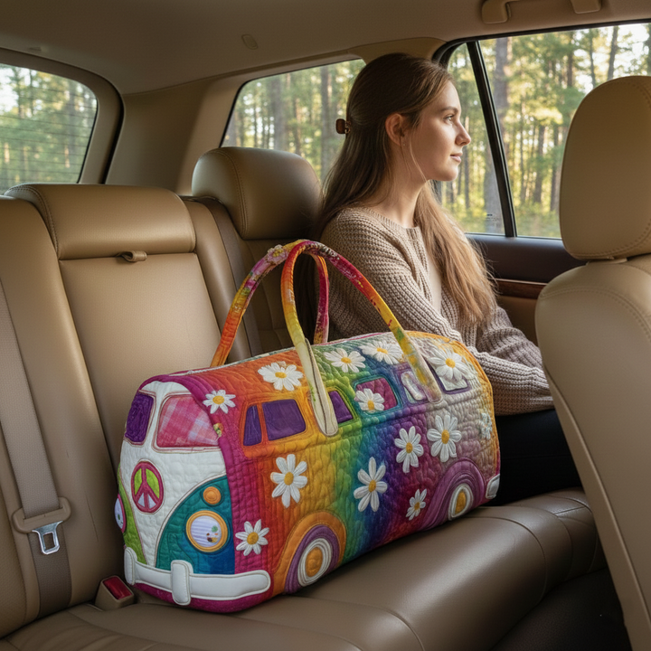 Hippie Journey Quilted Duffle Bag
