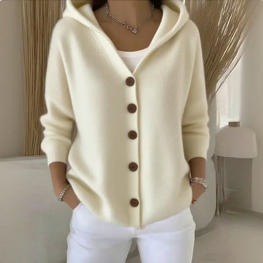 Mila™ | Effortless Comfort - Soft Hooded Knit Cardigan