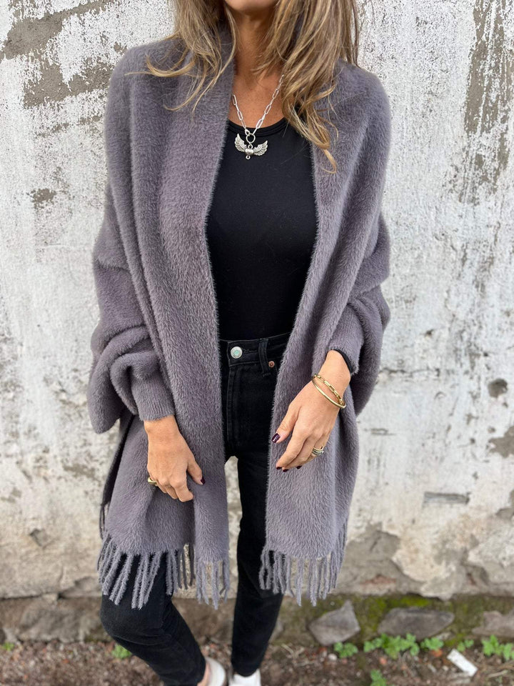 AOIBHE - Elegant Drape Cardigan