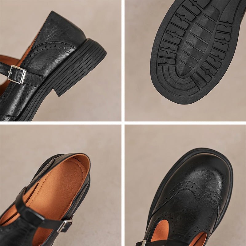 Vera Black Loafers for Women | Premium Cow Leather, Comfortable Fit