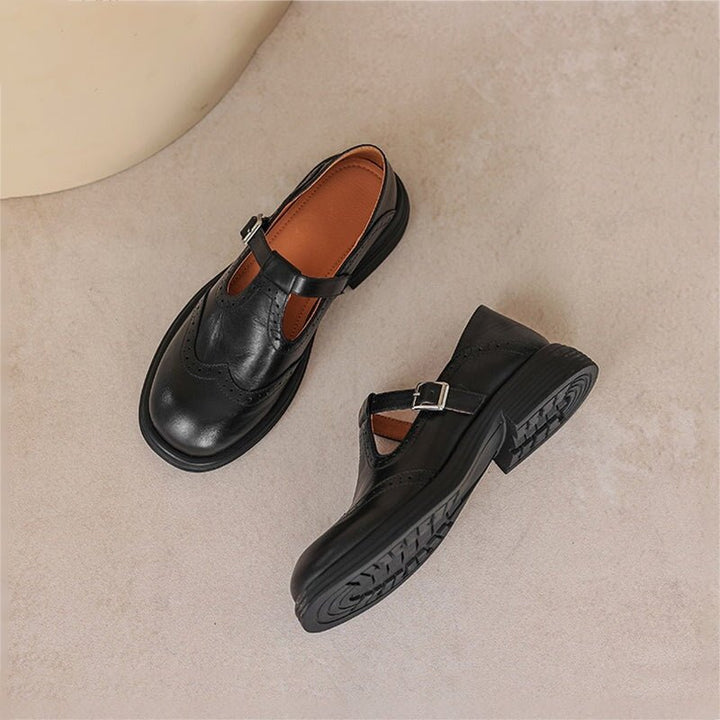 Vera Black Loafers for Women | Premium Cow Leather, Comfortable Fit