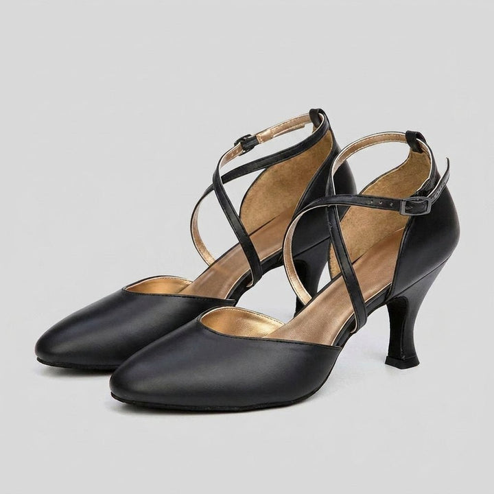Bella | Dance Heels Real Leather, Customizable Ballroom Shoes