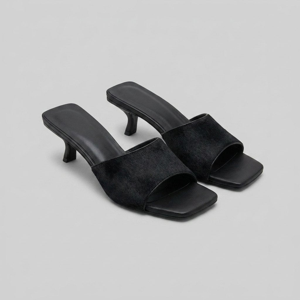 Bella | Stiletto Flip Flops Women Genuine Leather, Cushioned Insole