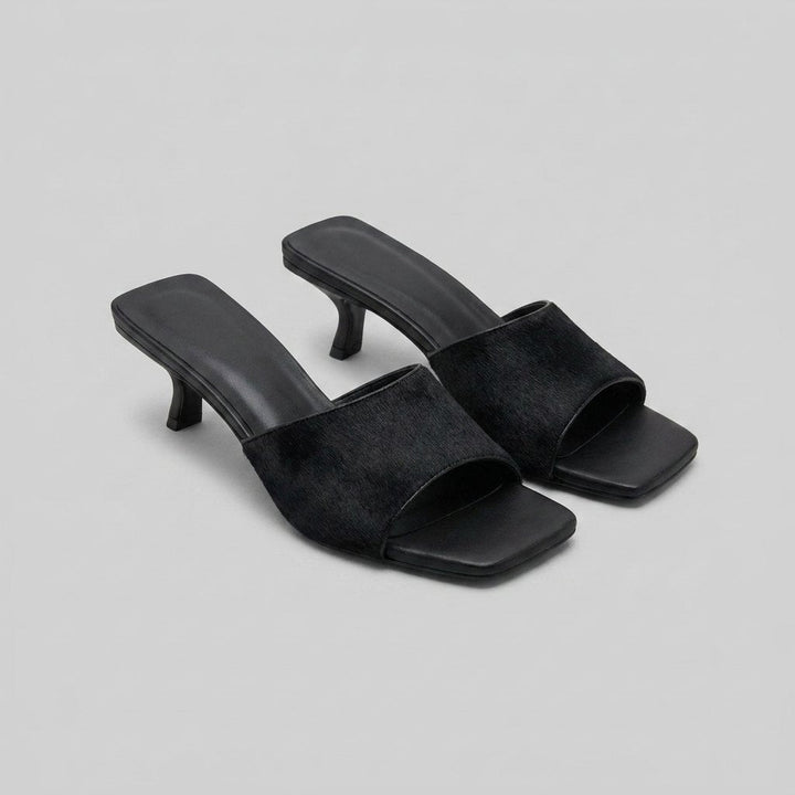Bella | Stiletto Flip Flops Women Genuine Leather, Cushioned Insole