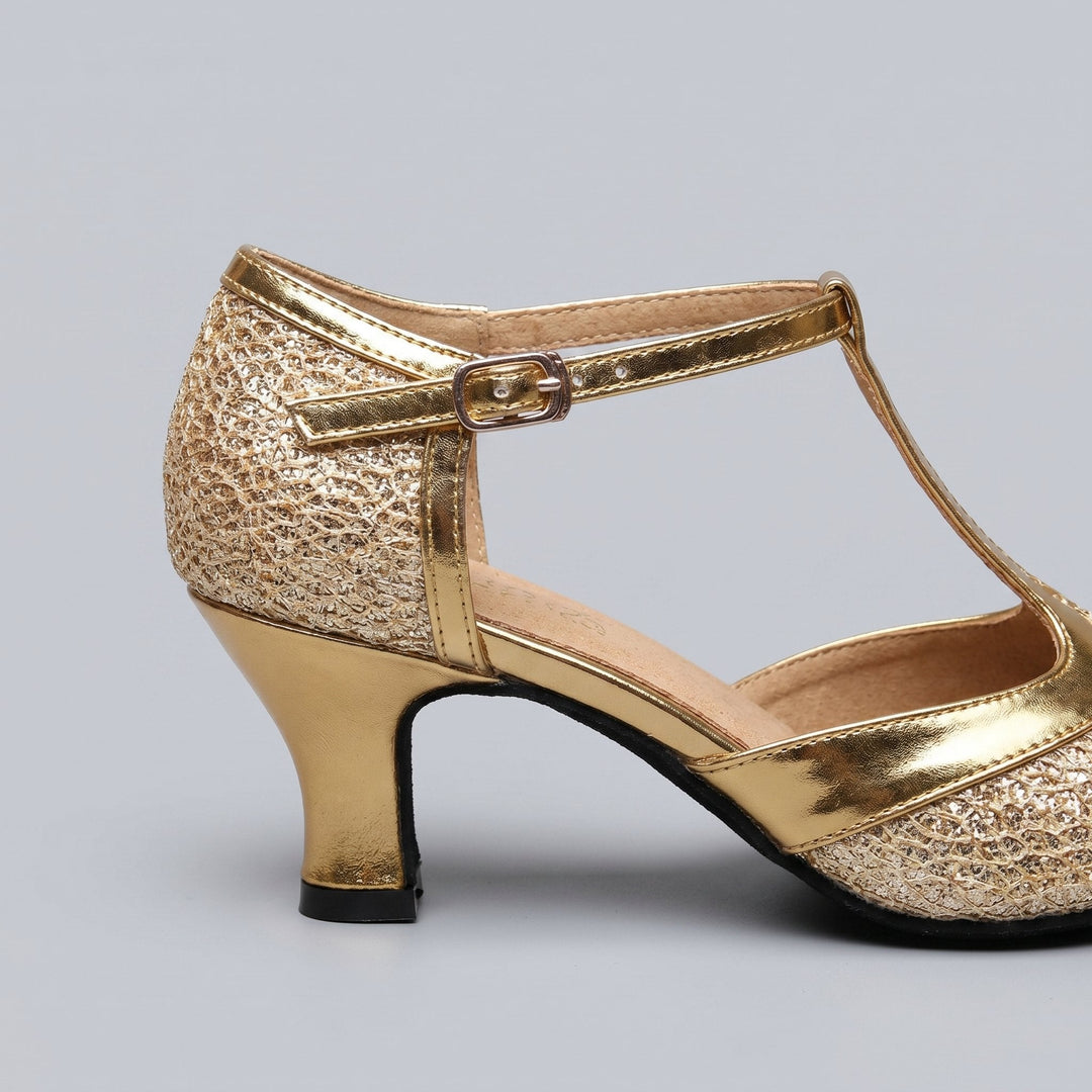 Chi | Luxe T-Strap Dance Heels Leatherette Ballroom Shoes