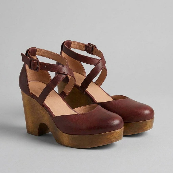 Elysia | Platform Sandals Adjustable Strap, Block Heel Design