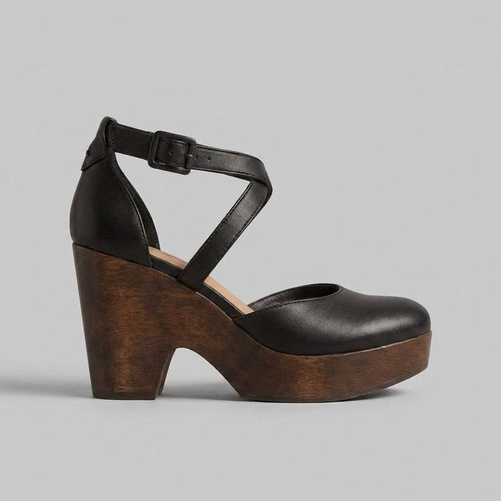 Elysia | Platform Sandals Adjustable Strap, Block Heel Design