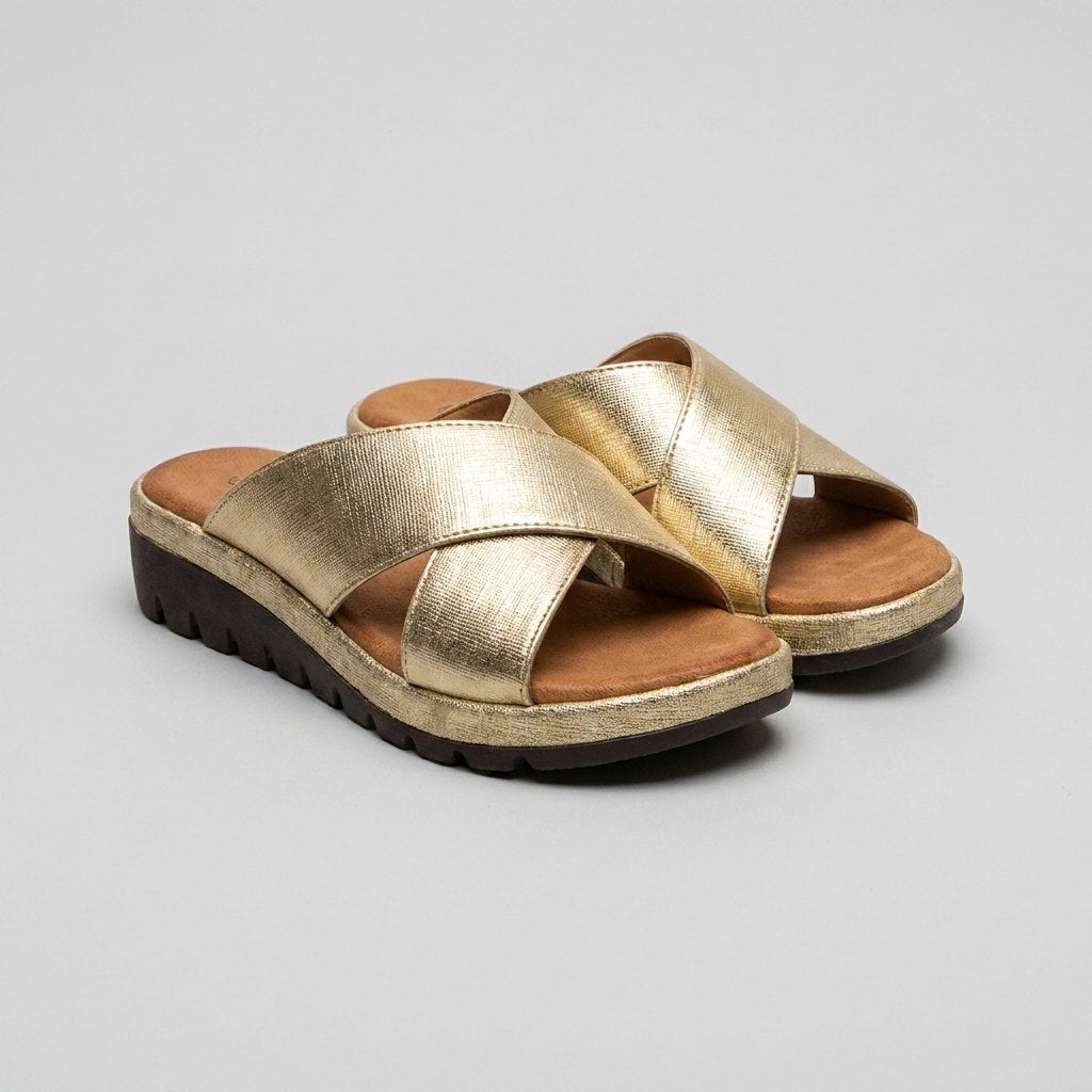 Nicolette | Women's Sandals Orthopedic, Criss-Cross Straps
