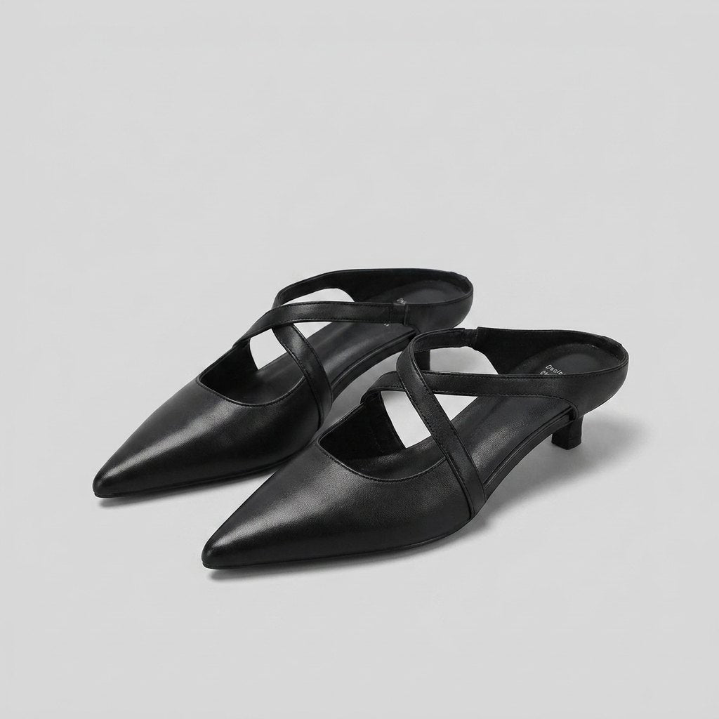 Palma | Mules for Women Genuine Leather, Open-Toe Design