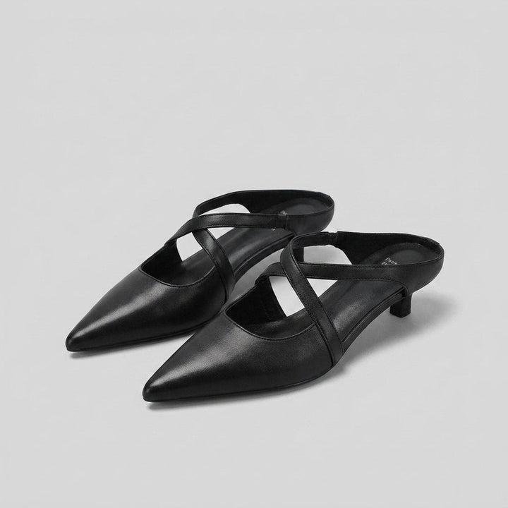 Palma | Mules for Women Genuine Leather, Open-Toe Design