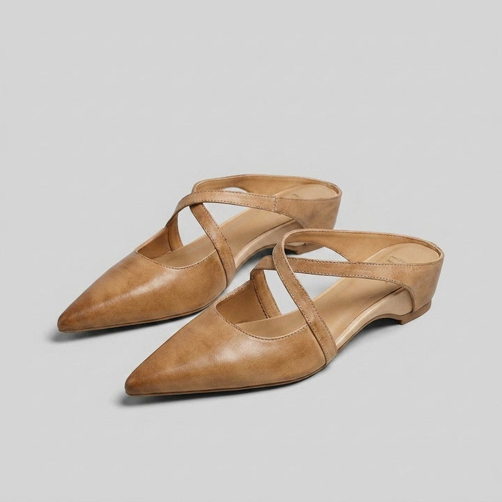Palma | Mules for Women Genuine Leather, Open-Toe Design