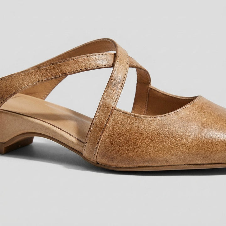 Palma | Mules for Women Genuine Leather, Open-Toe Design