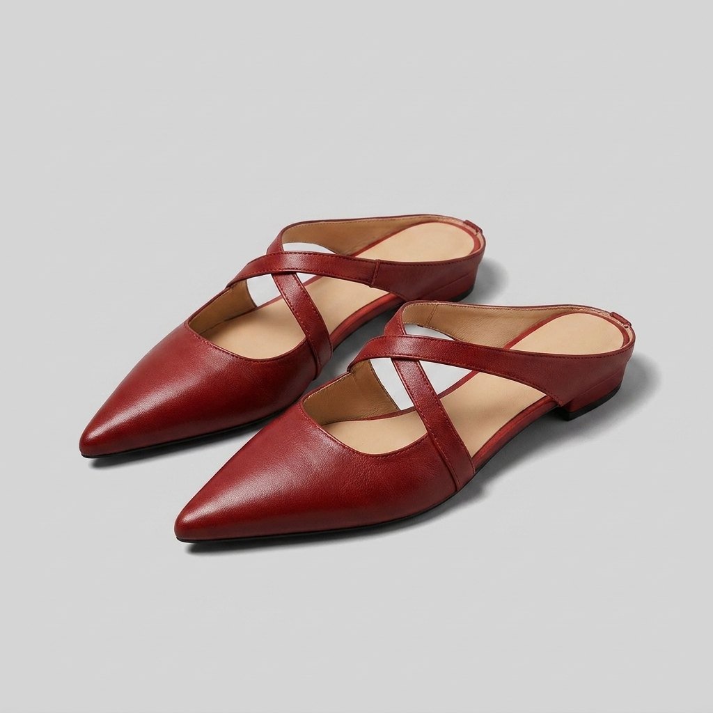 Palma | Mules for Women Genuine Leather, Open-Toe Design